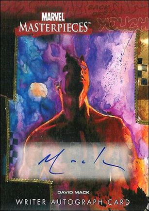 2008 Marvel Masterpieces: Series 3 (Writer Autograph Subset) card DM-1 David Mack