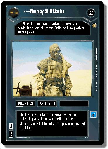 Star Wars: Jabba's Palace Limited (Base Set) card 41 Weequay Skiff Master