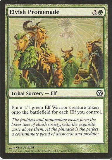 Magic the Gathering: Duels of the Planeswalkers (Base Set) card 62 Elvish Promenade
