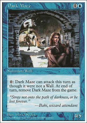 Magic the Gathering: 5th Edition (Base Set) card 80 Dark Maze