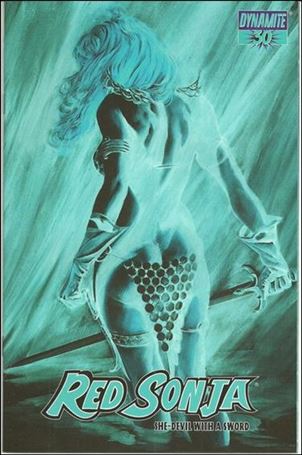 Red Sonja (2005) issue 30-E Alex Ross 1:XX Negative Cover
