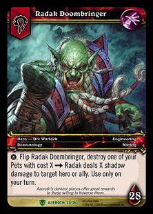 World of Warcraft: Heroes of Azeroth (Base Set) card 13 Radak Doombringer