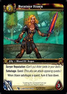 World of Warcraft: March of the Legion (Base Set) card 238 Retainer Jitaen