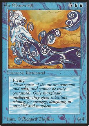 Magic the Gathering: Limited Edition Beta (Base Set) card 47 Air Elemental