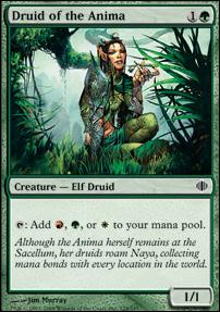 Magic the Gathering: Shards of Alara (Base Set) card 128 Druid of the Anima