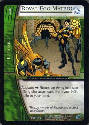 Justice League of America: VS System (Base Set)   card DJL-110 Royal Egg-Matrix