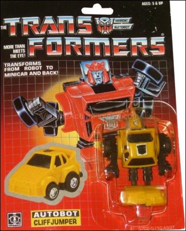 Transformers: More Than Meets the Eye (Generation 1) figure 21-C Cliffjumper (Autobot Mini-Car) (Yellow Body w/Rub)