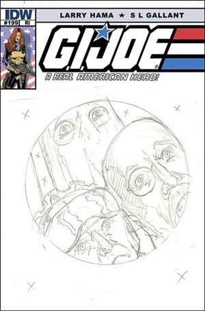 G.I. Joe: A Real American Hero issue 199-B Larry Hama 1:10 Sketch Cover