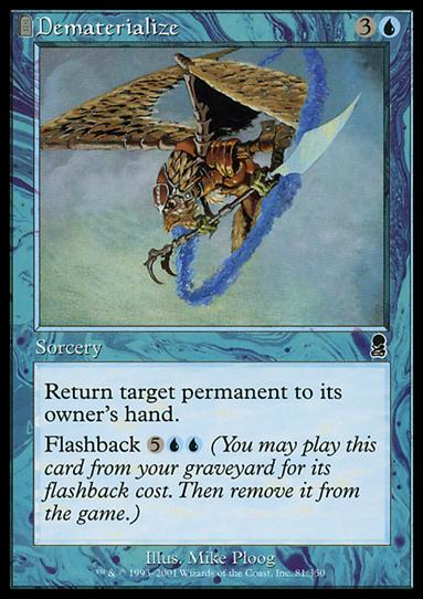 Magic the Gathering: Odyssey (Base Set) card 81 Dematerialize
