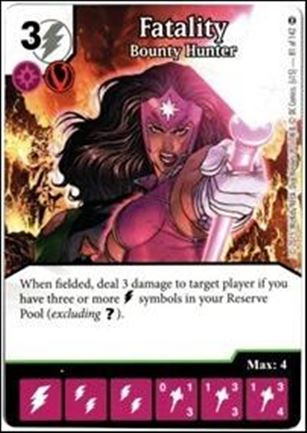 DC Comics Dice Masters War of Light card 81 Fatality: Bounty Hunter