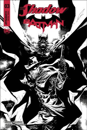Shadow / Batman issue 3-F Philip Tan 1:10 Black and White Cover