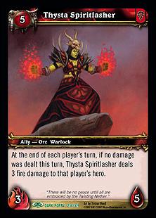 World of Warcraft: Through the Dark Portal (Base Set) card 236 Thysta Spiritlasher