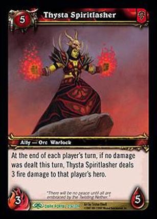 World of Warcraft: Through the Dark Portal (Base Set) card 236 Thysta Spiritlasher