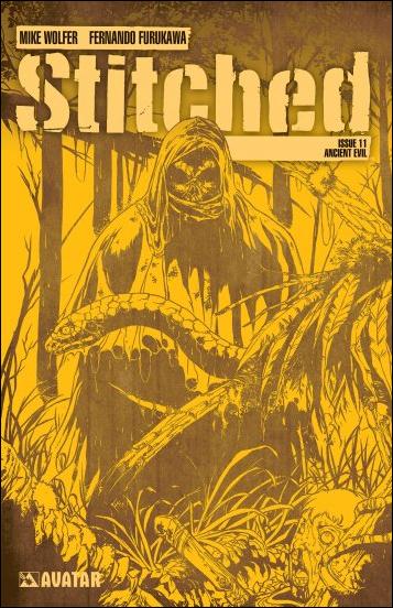 Stitched issue 11-D 1:3 Ancient Evil Cover