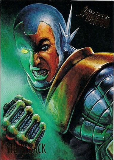 Fleer Ultra Spider-Man (Base Set) card 55 Strikeback
