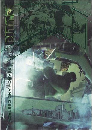 Hulk Film and Comic Cards (Base Set) card 45 Search and Destroy
