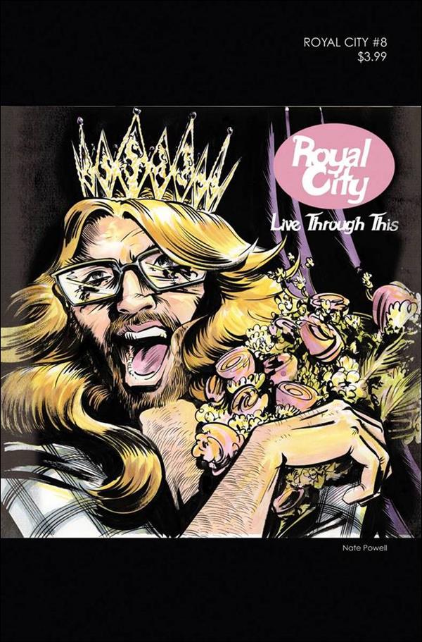 Royal City issue 8-B Nate Powell 90's Album Homage Cover