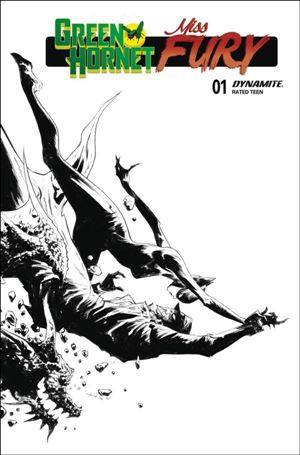 Green Hornet / Miss Fury issue 1-L Jae Lee B&W 1:15 Cover