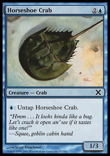 Magic the Gathering: 10th Edition (Base Set) card 87 Horseshoe Crab
