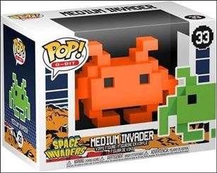 POP! 8-Bit figure 33-D Medium Invader (Orange) GameStop Exclusive