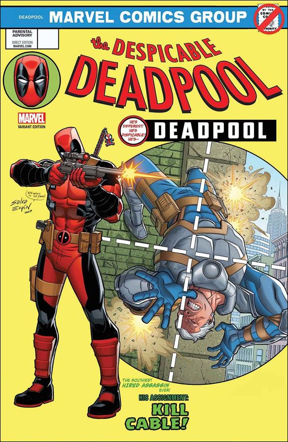 Despicable Deadpool issue 287-B Salva Espin Lenticular Homage Cover