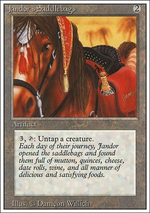 Magic the Gathering: Revised (Base Set) card 258 Jandor's Saddlebags