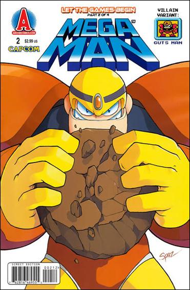 Mega Man issue 2-B Gutsman Villain Cover