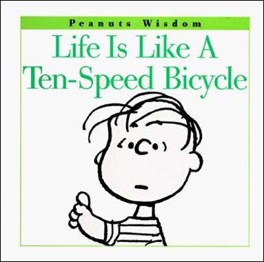 Peanuts Wisdom issue 3 Life Is Like a Ten-Speed Bicycle