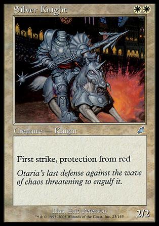 Magic the Gathering: Scourge (Base Set) card 23 Silver Knight