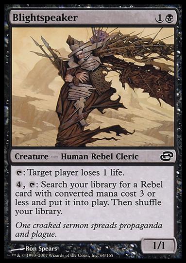 Magic the Gathering: Planar Chaos (Base Set) card 64 Blightspeaker