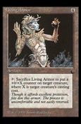 Magic the Gathering: The Dark (Base Set) card 104 Living Armor