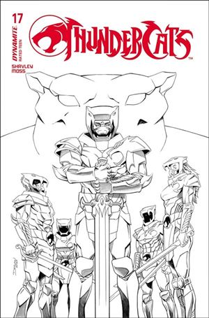 Thundercats (2024) issue 17-N Declan Shalvey B&W 1:10 Cardstock Cover