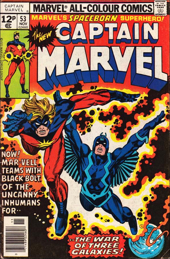 Captain Marvel (1968) issue 53-B UK Price Cover