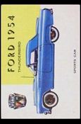 World on Wheels (Base Set) card 169-B Ford Thunderbird 1954 (Blue Back)