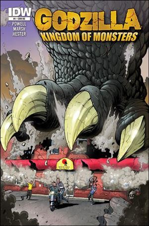 Godzilla: Kingdom of Monsters issue 1-PH Brave New Worlds Cover 1/500