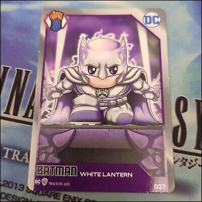 DC Comics Ooshies Collector Cards: Series 2 card 37 Batman: White Lantern
