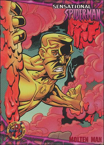 1997 Fleer Ultra Spider-Man (Base Set Red) card 32 Molten Man