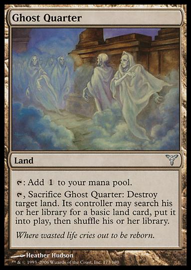 Magic the Gathering: Dissension (Base Set) card 173 Ghost Quarter