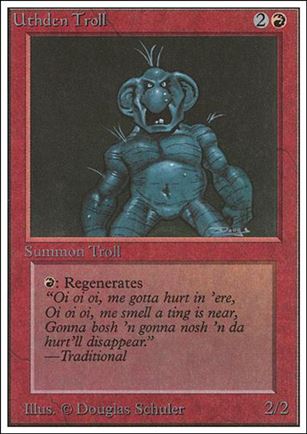 Magic the Gathering: Unlimited (Base Set) card 181 Uthden Troll