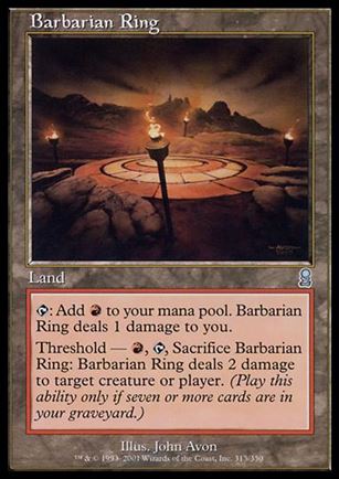 Magic the Gathering: Odyssey (Base Set) card 313 Barbarian Ring
