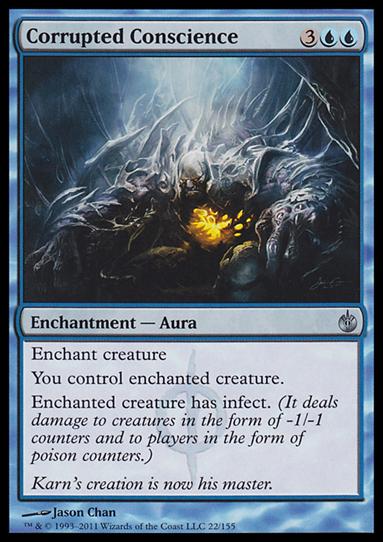 Magic the Gathering: Mirrodin Besieged (Base Set) card 22 Corrupted Conscience