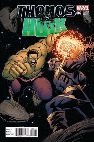 Thanos vs Hulk issue 2-B Ron Lim Cover