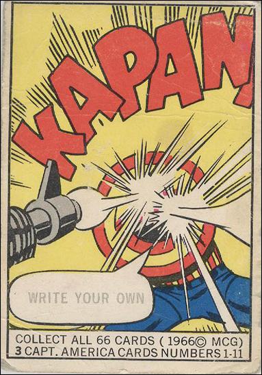 Marvel Superheroes (Base Set) card 3 Captain America "Write Your Own"