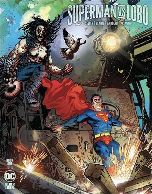 Superman vs Lobo issue 1-C Tony Harris Cover