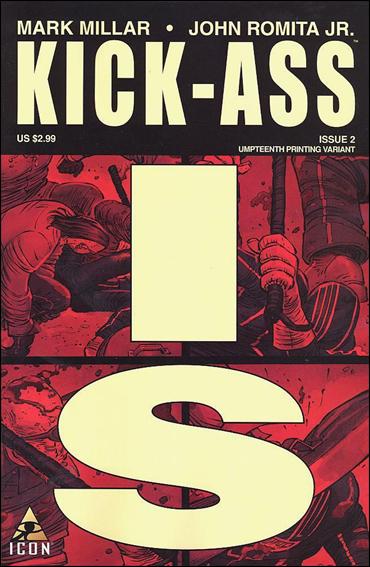 Kick-Ass (2008) issue 2-D "Umpteenth" Printing (Middle Left Cover)