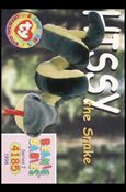 Beanie Babies Series 1 (Base Set) card 85 Hissy the Snake
