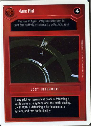 Star Wars: Premiere Unlimited (Base Set) card 87 Lone Pilot