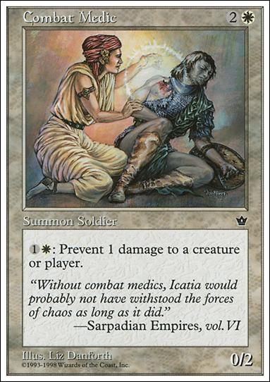 Magic the Gathering: Anthologies (Base Set) card 4 Combat Medic