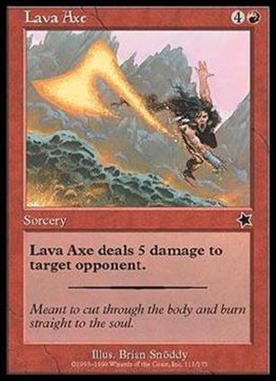 Magic the Gathering: Starter 1999 (Base Set) card 111 Lava Axe
