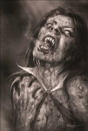 Die!namite issue 2-X Lucio Parrillo 1:45 Greyscale Virgin Cover